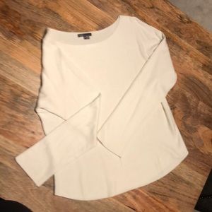 Vince. Cashmere blend sweater w unfinished hem